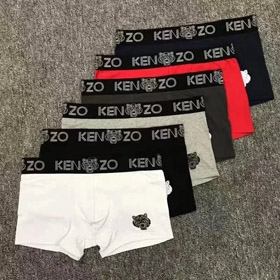 KENZO Fashionable big logo embroidered tiger head briefs Boxer briefs Underwear 2PCS-2406  