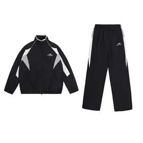 Baidemugetala new splicing sports windbreaker jacket casual pants suit-2494  