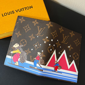 Louis Vuitton LV Letter Pattern Passport Holder-0015  