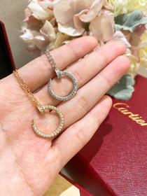 Cartier nail diamond necklace-0070  
