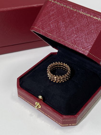 Cartier rivet rose gold ring-0079  