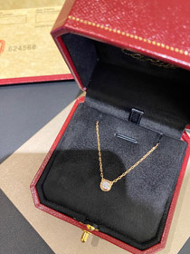 Cartier round diamond necklace-0270