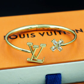Louis Vuitton LV letter flower inlaid zircon bracelet-0399  