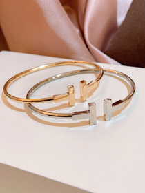 Tiffany diamond-free coil open bracelet-0406  