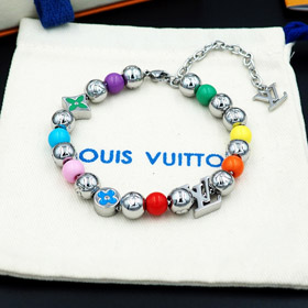 Louis Vuitton LV Colorful Candy Floral Letter Bead Bracelet-0456  
