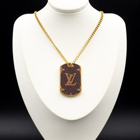 Louis Vuitton LV Military Letter Necklace-0502  